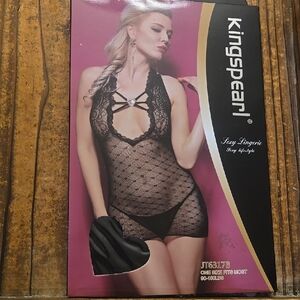 Kingspearl Black Lace Lingerie